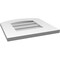 Ekena Millwork Arch Top Surface Mount PVC Gable Vent: Functional, w/ 3-1/2"W x 1"P Standard Frame, 16"W x 16"H GVPAR16X1601SF - alternate 2